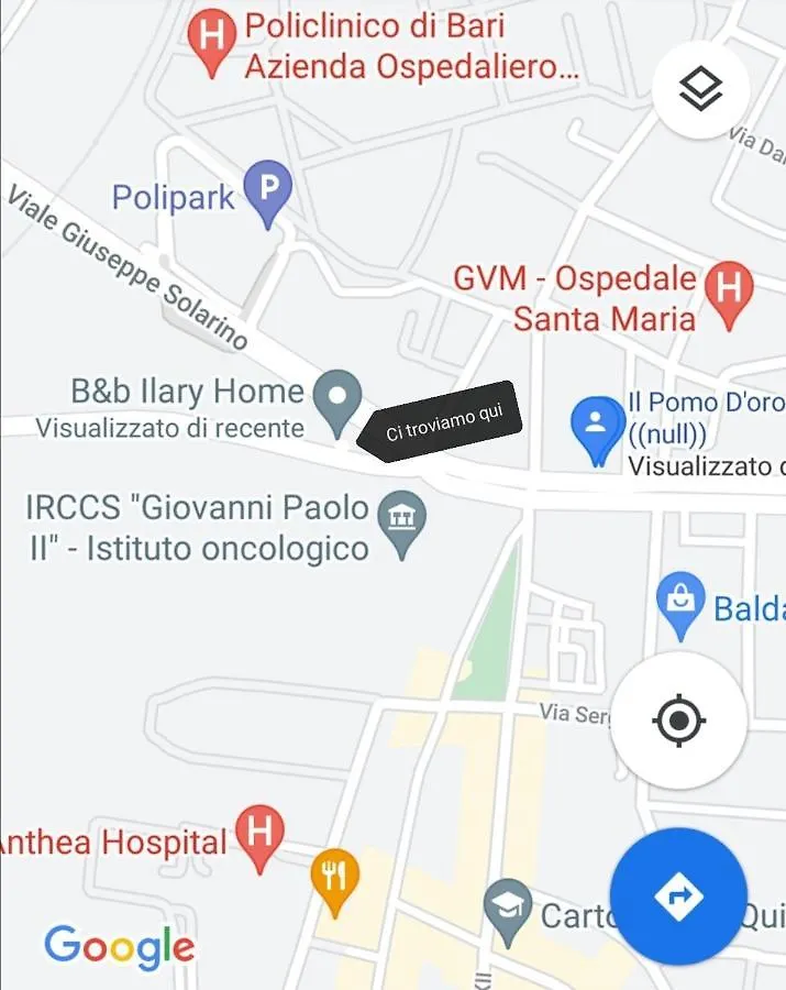 B&B Ilary Home Bari 0*,